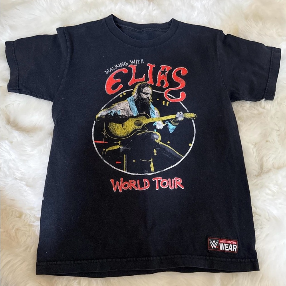 WWE Kids Black Walking with Elias T-Shirt